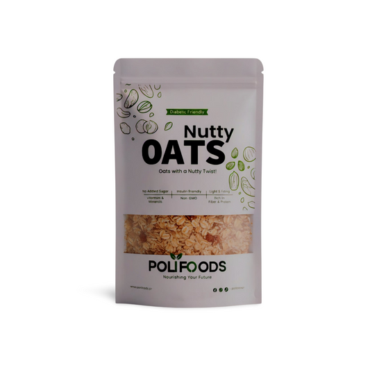 Diabetic Friendly Nutty Oats (oats with nuts or oatmeal) by Polifoods