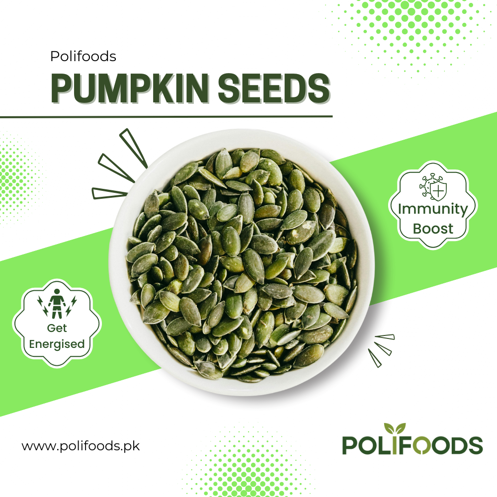 Premium Pumpkin Seeds کدو بیج by Polifoods banner