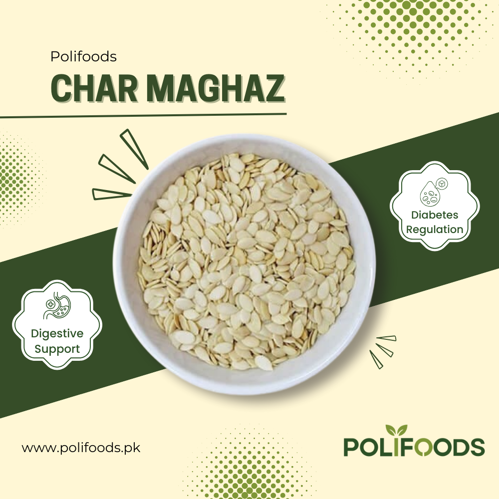 Organic and Premium Char Maghaz (چار مغز) Banner by polifoods