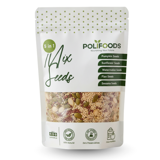 Pack of 5 in 1 Mix Seeds Blend by Polifoods