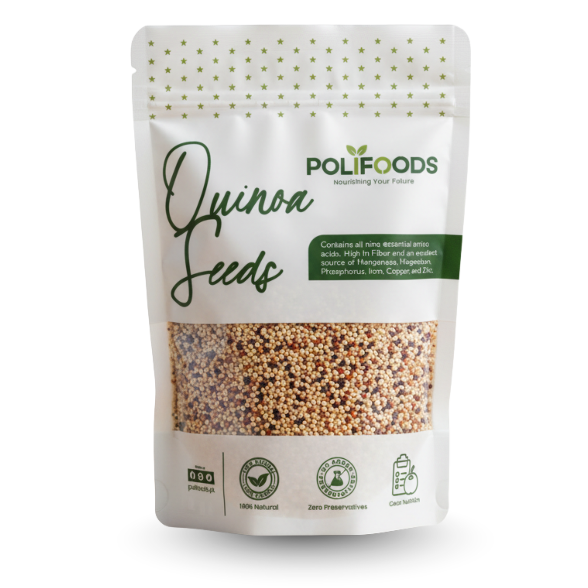 Pack of Premium Quality Organic Quinoa Seeds by Polifoods