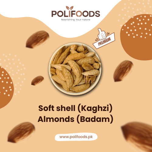 Polifoods Soft Shell (Kaghzi) Almonds