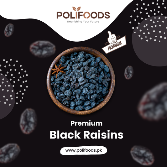 Premium Black Raisins by Polifoods