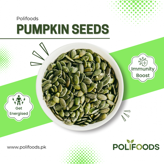 Premium Pumpkin Seeds کدو بیج by Polifoods banner
